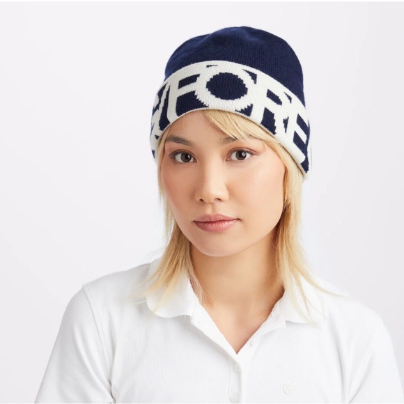 NWT G/FORE Unisex Limited Edition Wool Cashmere Blend Navy W/ Logo - Picture 3 of 6